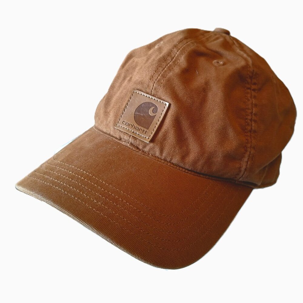 Retro CARHARTT  canvas cap in tan brown